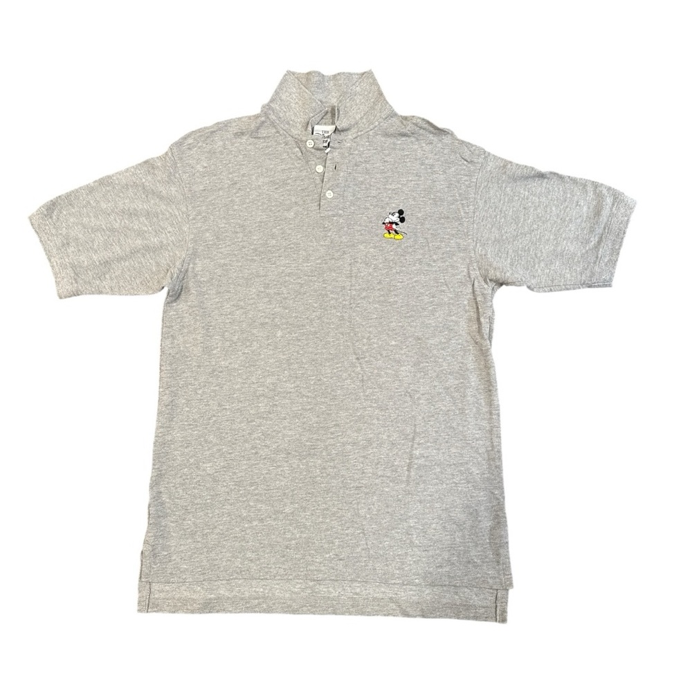 Vintage Disney Store Mickey Mouse Polo Shirt Gray Size Small